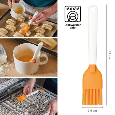 Fiskars Functional Form bagepensel med silikone orange 18,5 cm