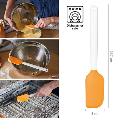 Fiskars Functional Form dejskraber med silikone orange 34,9 cm