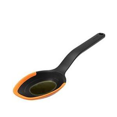 Fiskars Functional Form grydeske med silikone sort 29,2 cm
