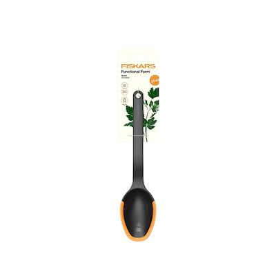 Fiskars Functional Form grydeske med silikone sort 29,2 cm