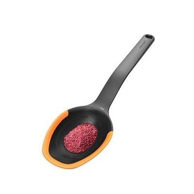 Fiskars Functional Form grydeske med silikone sort 29,2 cm
