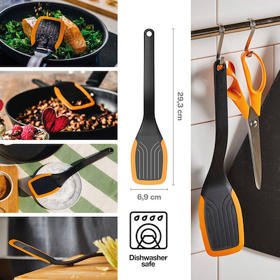 Fiskars Functional Form palet med silikone sort 29,3 cm