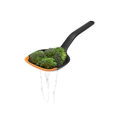 Fiskars Functional Form hulske med silikone sort 29,2 cm
