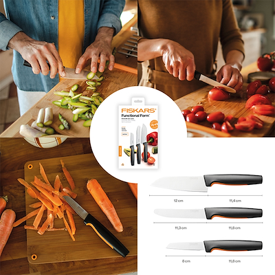 Fiskars Functional Form knivsæt 3 dele