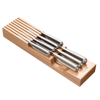 Fiskars All Steel knivholder til skuffe i træ