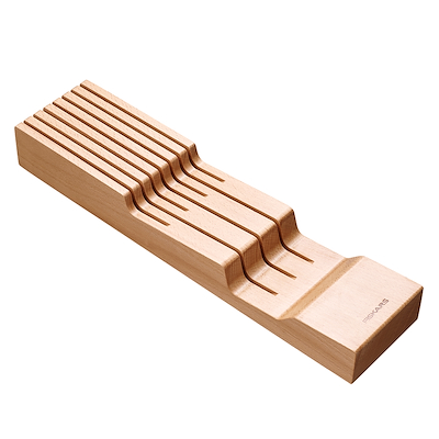 Fiskars All Steel knivholder til skuffe i træ