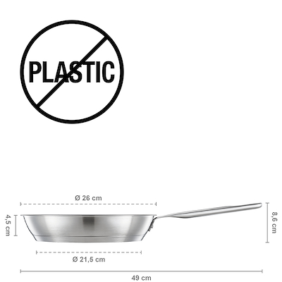 Fiskars All Steel stegepande keramisk belægning 26 cm