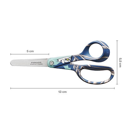 Fiskars x Mumi Mumitrolden børnesaks blå 13 cm
