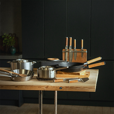 Fiskars Norden stål stegepande Ø24 cm