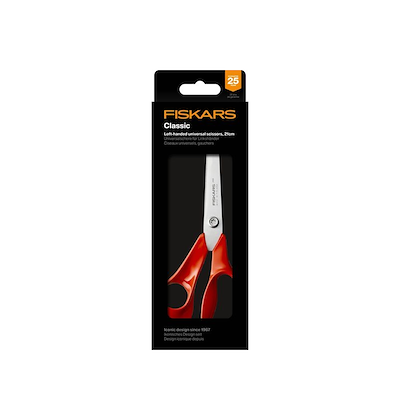 Fiskars Classic universalsaks venstrehåndet orange 21 cm