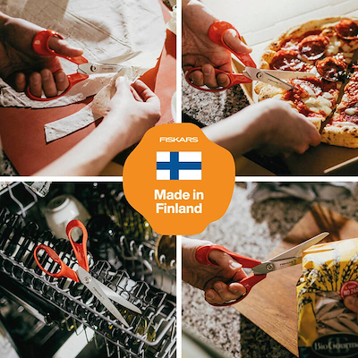 Fiskars Classic universalsaks venstrehåndet orange 21 cm