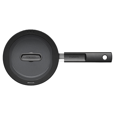 Fiskars Hard Face kasserolle sort med låg 1.8 liter