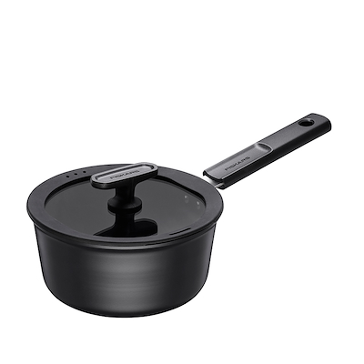 Fiskars Hard Face kasserolle sort 1,8 liter med låg