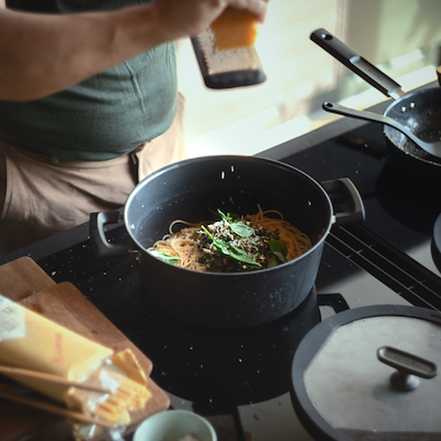 Fiskars Hard Face gryde 5 liter med låg