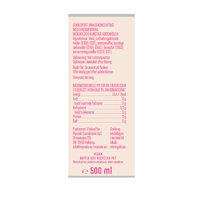MySoda Raspberry sukkerfri smagskoncentrat 500 ml