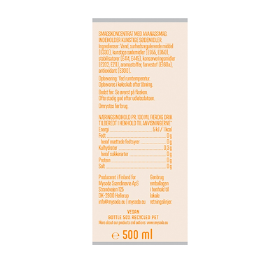 MySoda Pineapple sukkerfri smagskoncentrat 500 ml