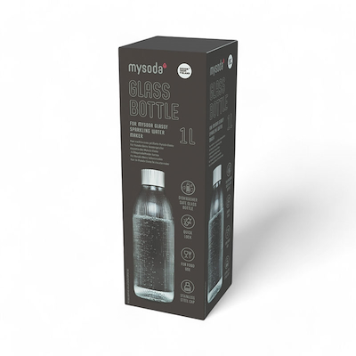 MySoda Glassy flaske 1 liter