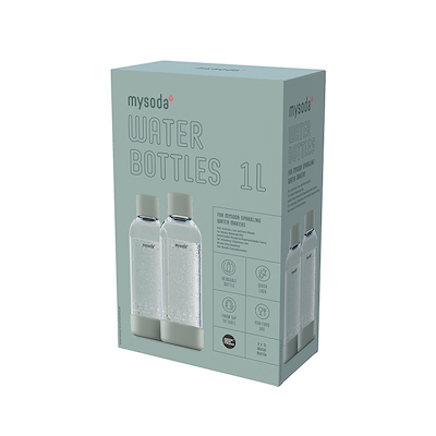 MySoda Woody flaske dueblå 2 stk 1 liter