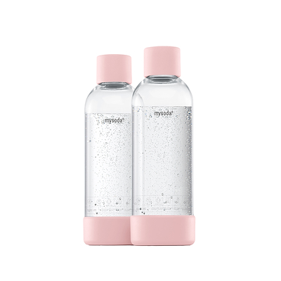 MySoda Woody flaske pink 2 stk 1 liter