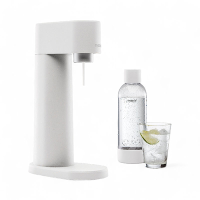 MySoda Woody sodavandsmaskine hvid inkl. flaske + kulsyrepatron