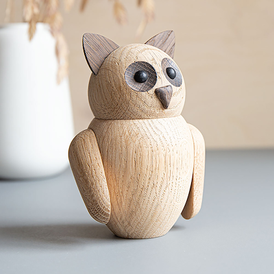 Architectmade Bubo træfigur 13 cm