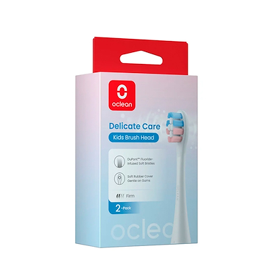 Oclean børstehoved kids 2-pak hvid