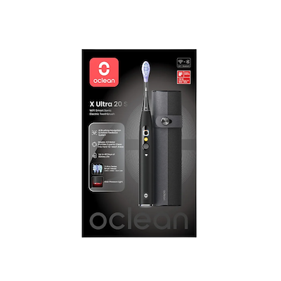Oclean X Ultra S elektrisk tandbørste sort med rejseetui