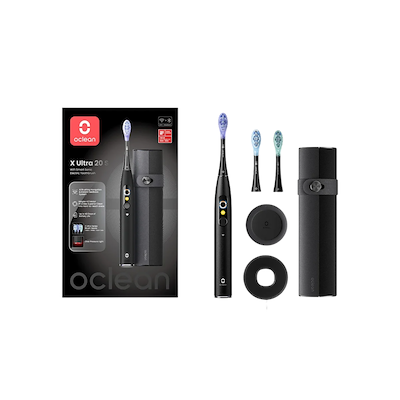Oclean X Ultra S elektrisk tandbørste sort med rejseetui