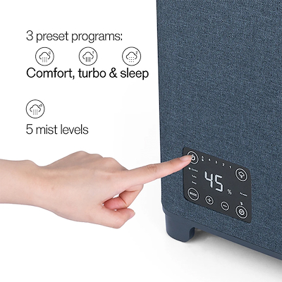 Wilfa Nimbus HU-500B Ultrasonic luftfugter grå 95m2