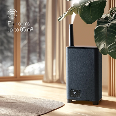 Wilfa Nimbus HU-500B Ultrasonic luftfugter grå 95m2