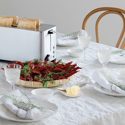 Wilfa Brunch brødrister stål 4 skiver