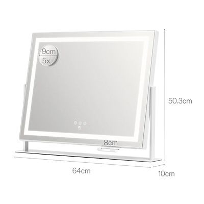 E&C by Wilfa Sparkle makeup spejl med LED