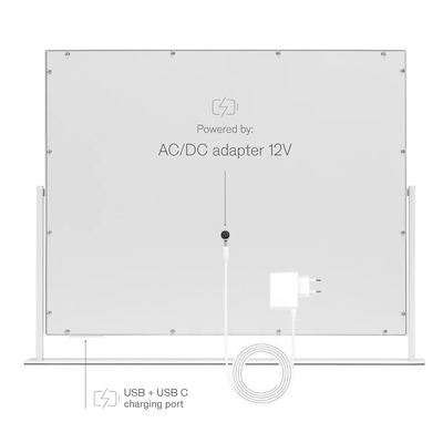 E&C by Wilfa Sparkle makeup spejl med LED