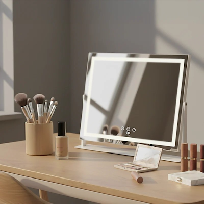 E&C by Wilfa Sparkle makeup spejl med LED