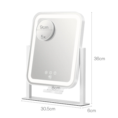 E&C by Wilfa Glowing makeup spejl med LED