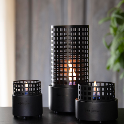 Tenderflame Champs Bay bordpejs sort Ø18 cm