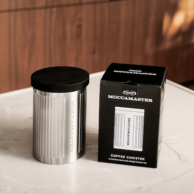 Moccamaster kaffedåse stål H18 cm