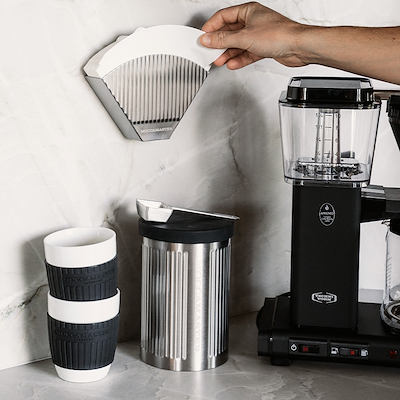 Moccamaster kaffedåse stål H18 cm