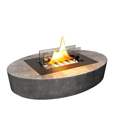 Tenderflame Carnation bordpejs beton grå 32 cm