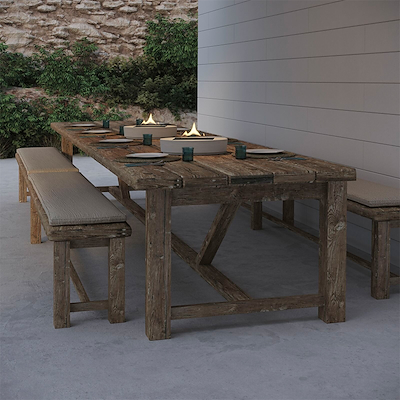 Tenderflame Carnation bordpejs beton grå 32 cm