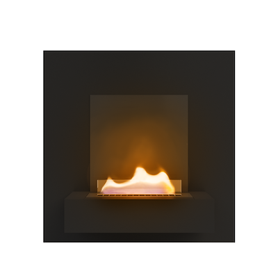 Tenderflame Square 90 vægpejs sort