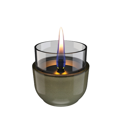 Tenderflame Violet Reactive porcelæn lanterne grøn 8x8.3 cm
