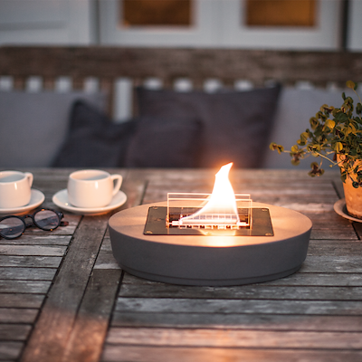 Tenderflame Carnation bordpejs sort 1100 watt