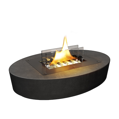 Tenderflame Carnation bordpejs sort 1100 watt