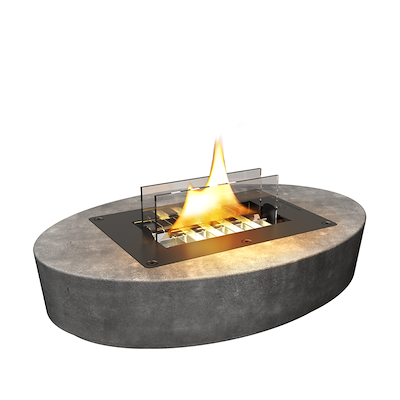 Tenderflame Carnation bordpejs sort 1100 watt