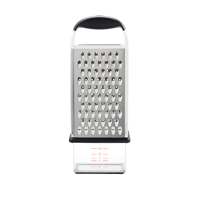 OXO Good Grips box grater rivejern sort