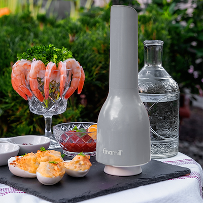 FinaMill elektrisk kydderikværn grå