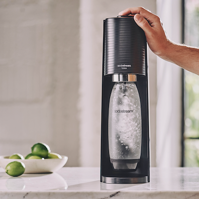 Sodastream Terra danskvandsmaskine sort 1 liter inkl. kulsyrepatron
