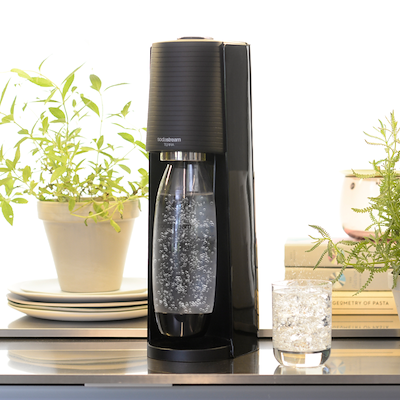 Sodastream Terra danskvandsmaskine sort 1 liter inkl. kulsyrepatron