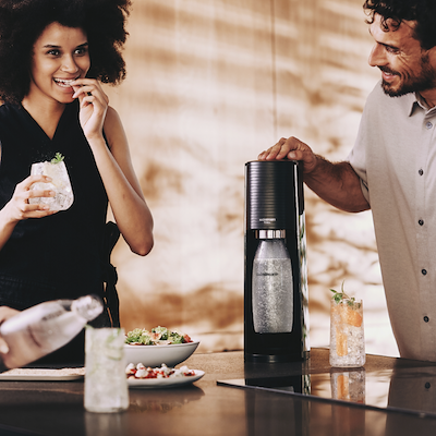 Sodastream Terra danskvandsmaskine sort 1 liter inkl. kulsyrepatron